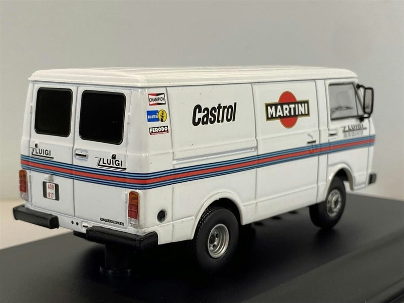 vw lt28 swb martini racing rally assistance van 1:43 scale ixo rac357