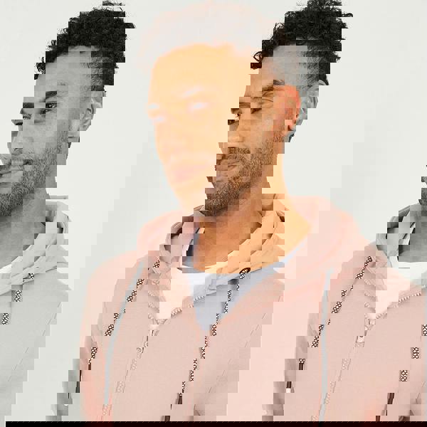 Brave Soul Pink Zip Through Hoodie - Pink Image 4