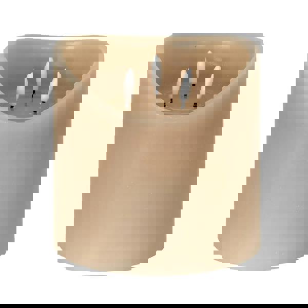 Hill Interiors Luxe Collection LED Candle (Batteries Included) - Taupe