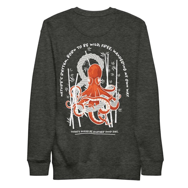 ANCHOR & CREW Octopus Another Good Day Cotton Blend Sweatshirt 