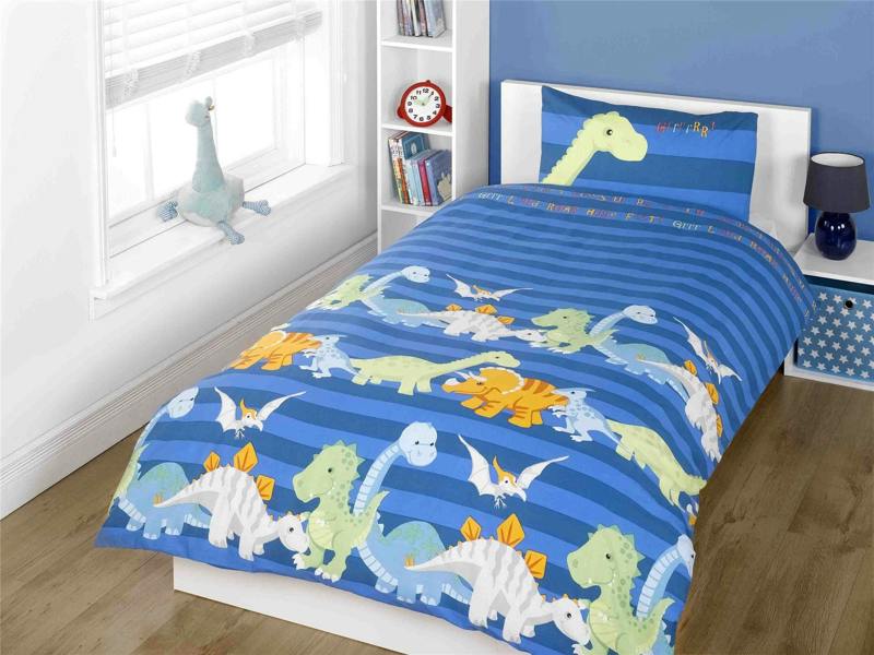 Rapport Dino Blue Single Duvet Cover