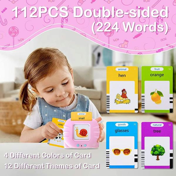 Dyzi Talking Flash Cards Early Learning Toy for Toddlers with 224 Cards