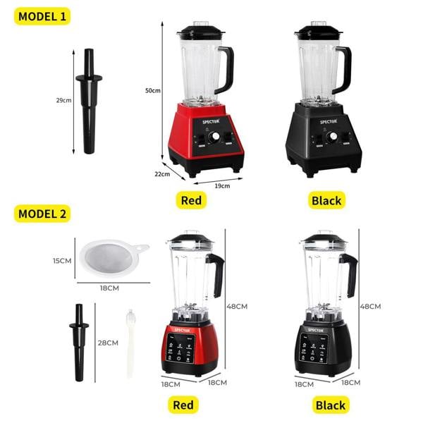 Spector 2L Commercial Blender Mixer Food Processor Juicer Smoothie Ice Crush