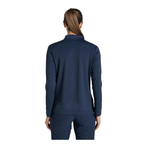 Craghoppers Womens/Ladies Thornbury Nosilife Long-Sleeved Golf Polo Shirt - Blue Navy - 