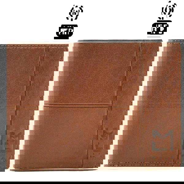 Mala Leather Bloomsbury Men’s RFID Leather Wallet – Tan