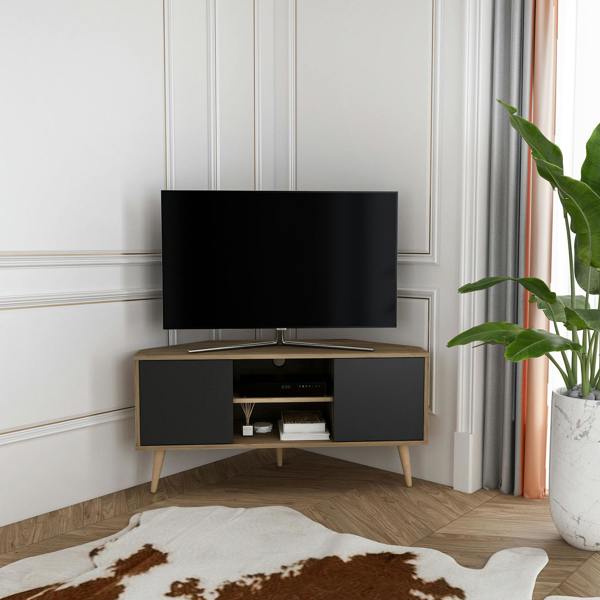 Decorotika Lesson Corner TV Stand TV Unit TV Cabinet for TVs up to 55"