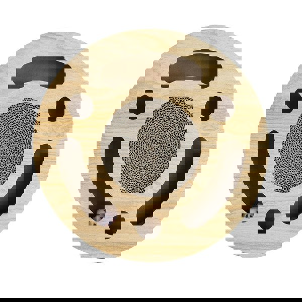 Round Cat Scratcher with Ball Toy Living and Home