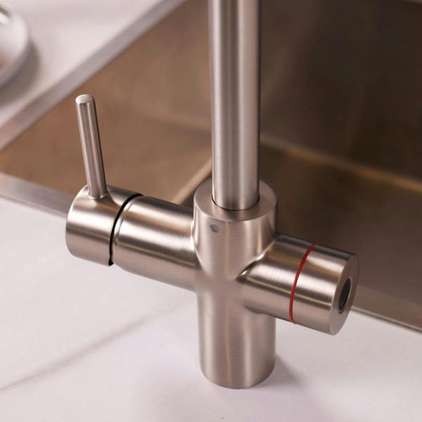 Impromta 3 in 1 Biometric Boiling Water Tap | Brushed Steel Finish