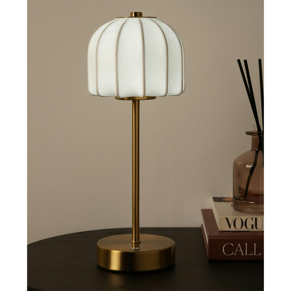 Hestia Soft Touch Shaded Bronze USB  LED Touch Table Lamp