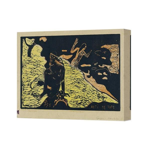 Benjamin Tate Design Canvas Art Print Abstract Landscape With Figure Wall Decor