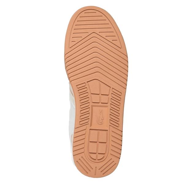 Lacoste Unisex Adult L001 Leather Trainers - White/Beige - 