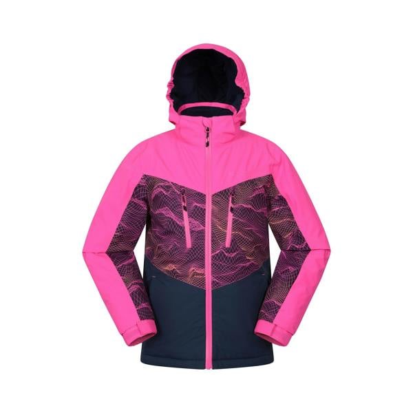 Mountain Warehouse Childrens/Kids Storm II Extreme Galaxy Ombre Ski Jacket - Dark Pink - 