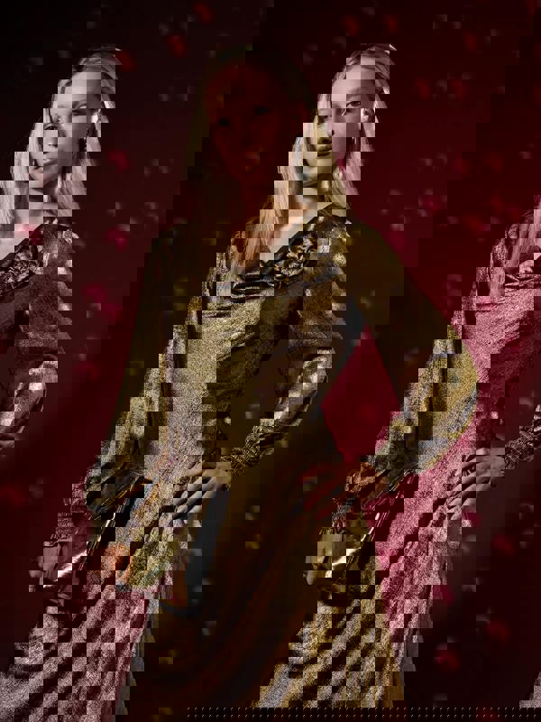 GWD Juliet Gold Metallic Maxi Dress