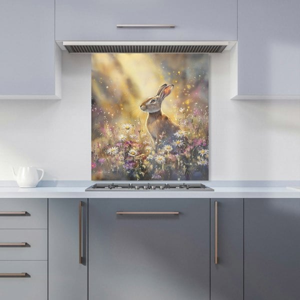 Warren Reed Hare in Meadow Glass Kitchen Splashback - 00013