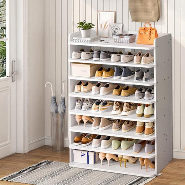Living and Home 8-Tier Shoe Rack Shoe Cabinet for Entryway