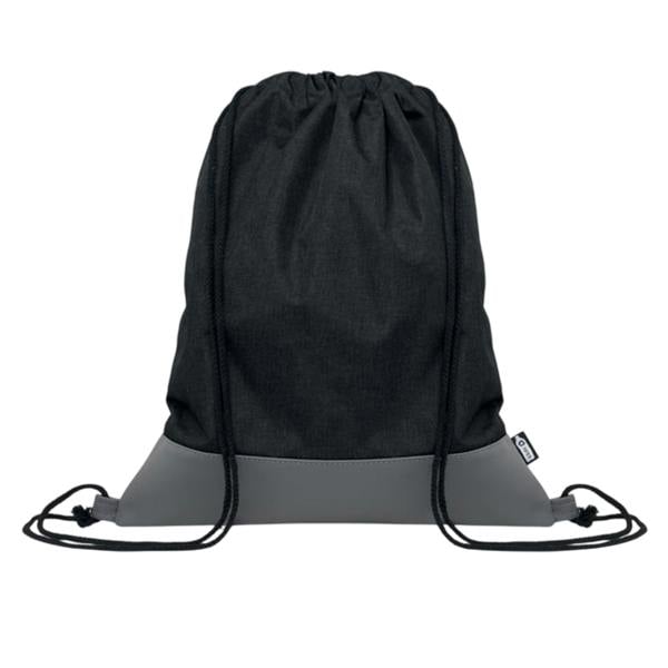 MidOcean Libag Two Tone RPET Drawstring Bag - Black - 