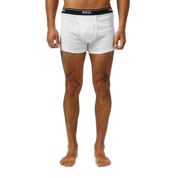 Boss Mens Logo Boxer Shorts (Pack of 2) - White - 