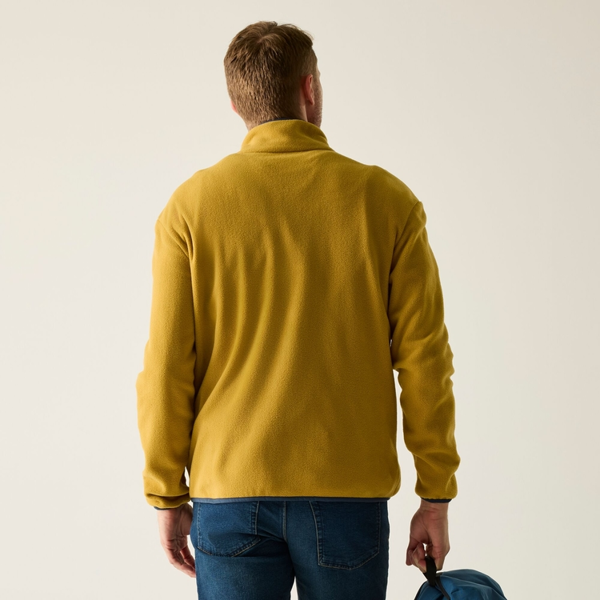 Regatta Mens Frankie Full Zip Fleece Jacket - Wood Brown/Navy