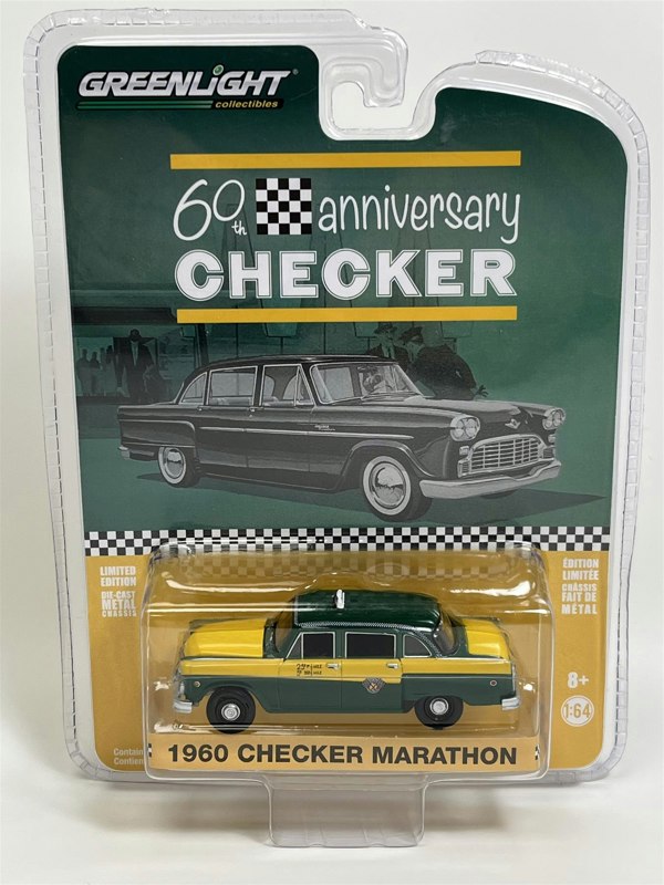 Greenlight 1960 Checker Marathon 60th Anniversary Checker 1:64 Scale 28060C