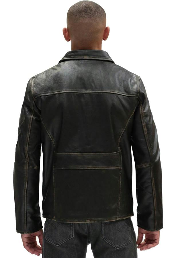 Infinity Leather Men's Harrington Cow Hide Leather Jacket-Lima