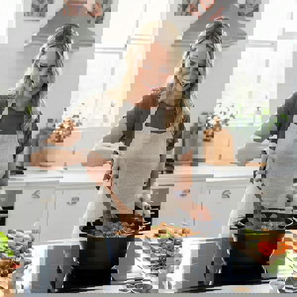 Anygleam Brown 2pcs Wooden Spoon Ladle Kitchen Tableware