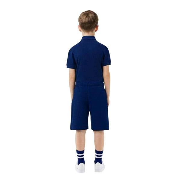 Lacoste Childrens/Kids Cotton Blend Relaxed Fit Sweat Shorts - Navy - 