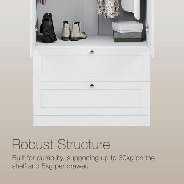 Vida Designs Altino 2 Door 2 Drawer Wardrobe