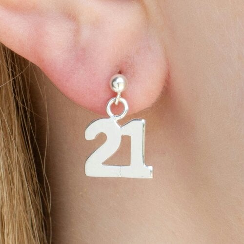 Mylee London Sterling Silver 21 Charm Earrings