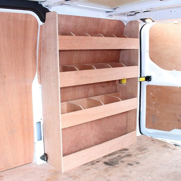 T-mech 11sqm Anthracite Van Lining, Glue & Ford Transit Custom Rack