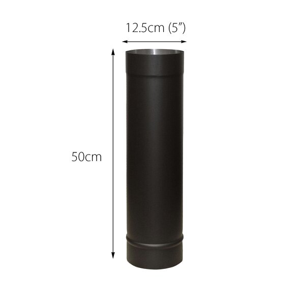  Royal Fire™ Flue Pipe 500mm Straight for 5" inch (125mm)