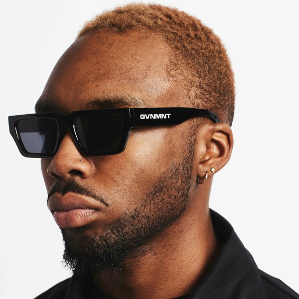 Quad Sunglasses - Black - GVNMNT Clothing Co', European streetwear.