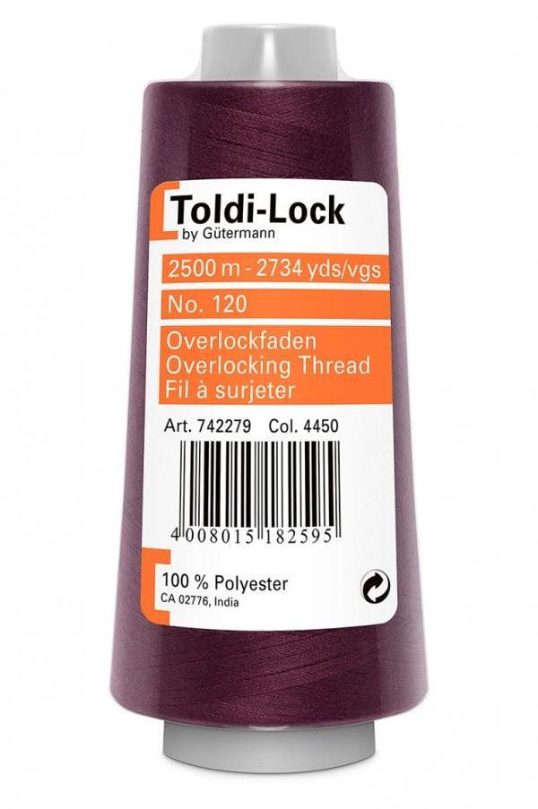 Gutermann Toldi Lock Overlocker Thread 2500m Polyester Thread Suitable For Dressmaking