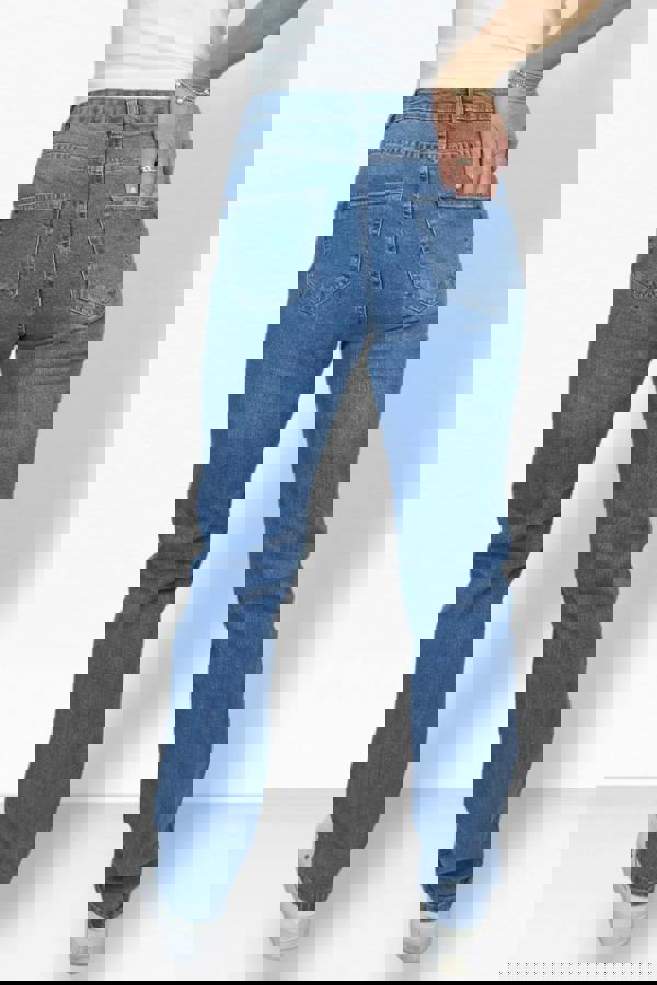 Paulo Due Womens Classic Straight Leg Denim Jeans