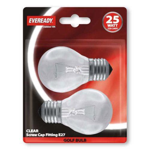 Eveready 10 x Eveready 25W ES OPAL Golf Light Bulbs E27