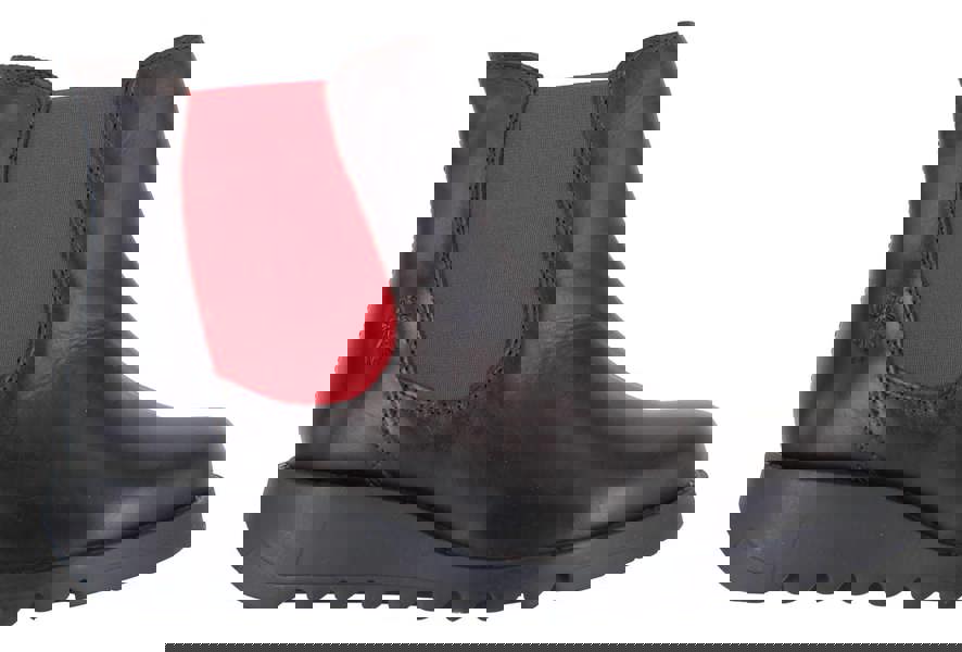 Fly London Salv Womens Wedged Heeled Chelsea Leather Ankle Boots