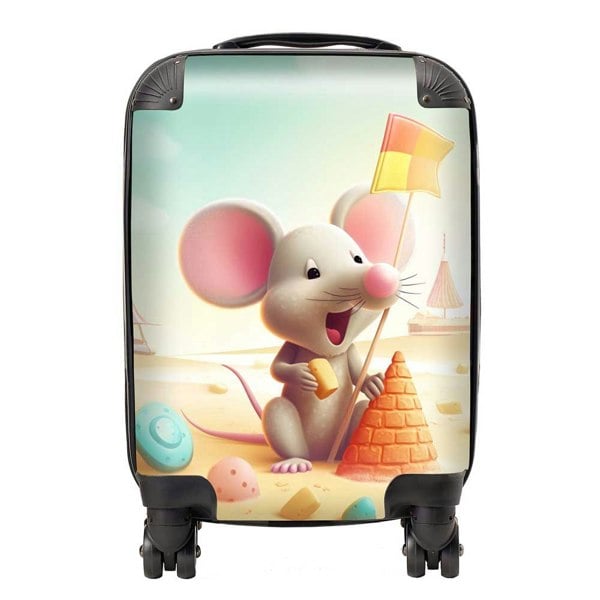 Warren Reed A Mouse On A Beach Holiday Suitcase