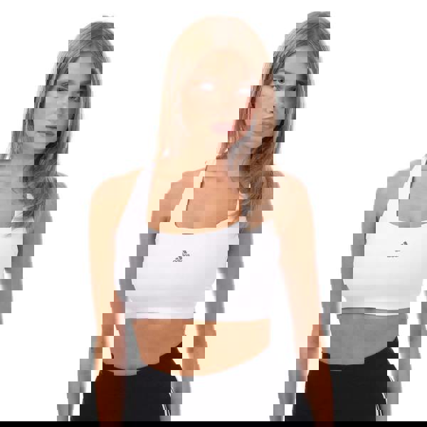 Adidas Womens/Ladies Powerimpact Medium Support Training Sports Bra - White