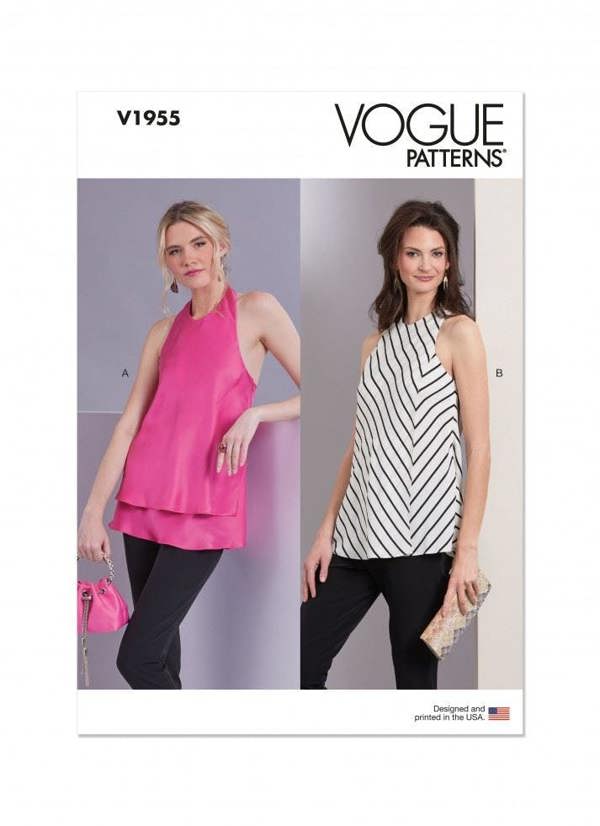 Vogue Sewing Pattern 1955, Tops for Women, B5 (8-10-12-14-16) - Easy