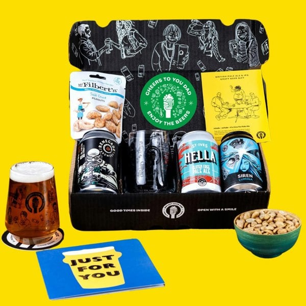 QWERTY Beer Box Cheers Dad Pale Ale & IPA Kick-Off Kit