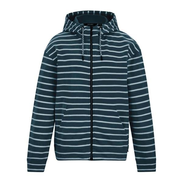 Regatta Womens/Ladies Bayletta Striped Full Zip Hoodie - Navy/White - 