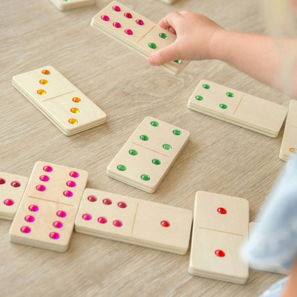 tickit Wooden Jewel Dominoes