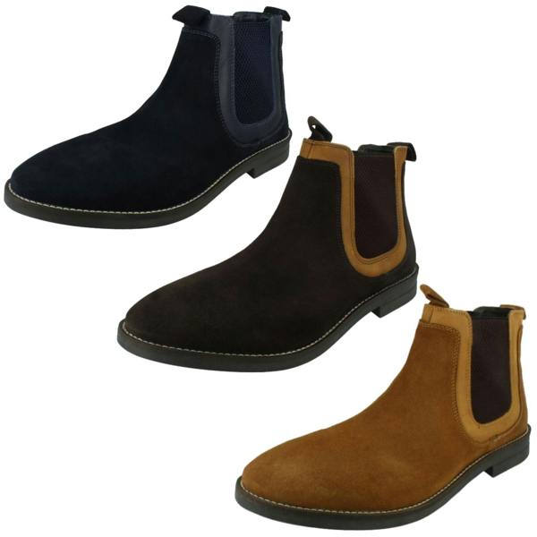 Catesby Mens Catesby Smart/Casual Elasticated Gusset Chelsea Ankle Boots SC2001