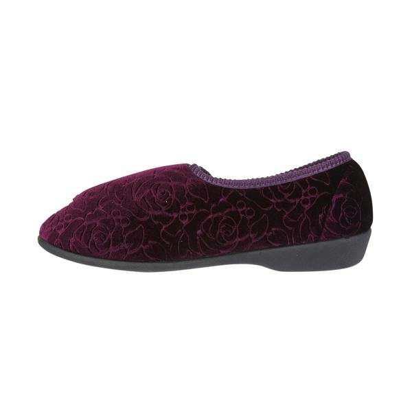 Jo & Joe DOREEN Touch Fasten Slippers   in  Purple