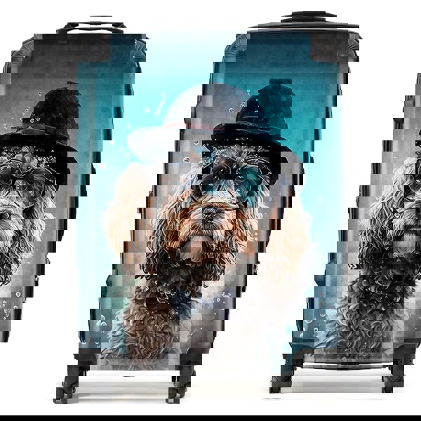 Warren Reed Cockapoo Dog Splashart Suitcase