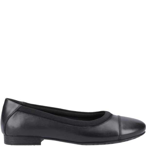 Hush Puppies EMMA Girls Leather School Shoes Black