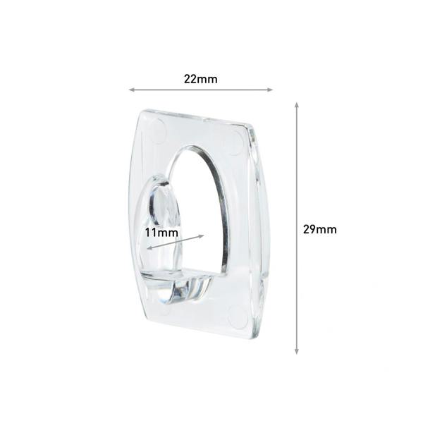 Command Clear Mini Hooks - Multi Colour - 