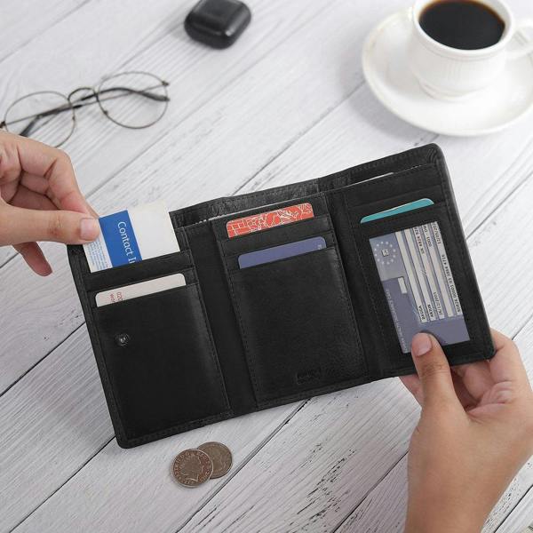 Black Trifold Wallet Columbia 1808 -8