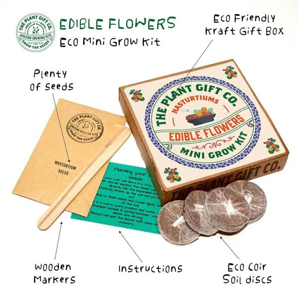 Abode Home & Gifts Edible Flowers Eco Grow Kit