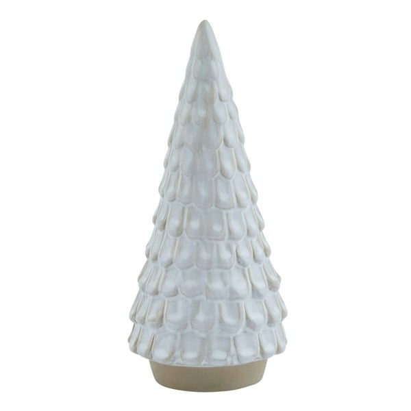 Hill Interiors Ceramic Spruce Tree Decoration - White