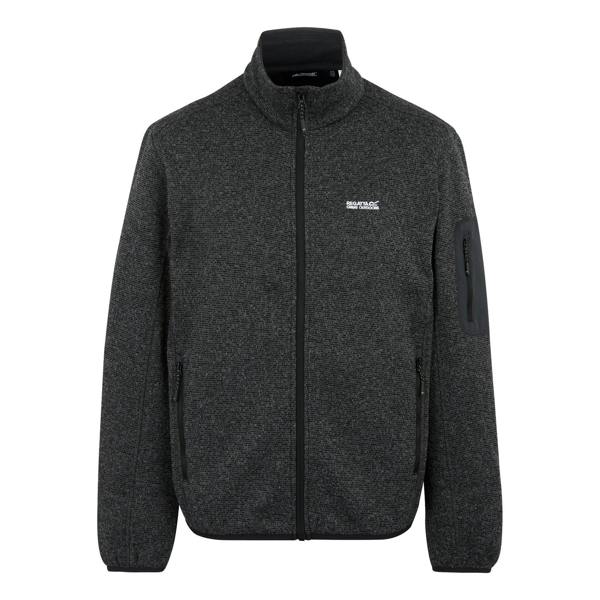 Regatta Mens Newhill Marl Full Zip Fleece Jacket - Ash - 